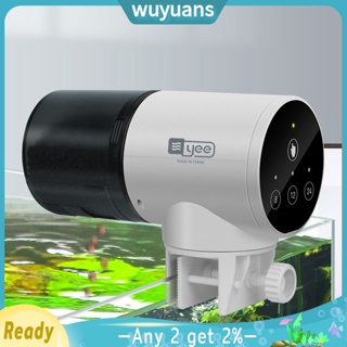 Wuyuans เครื่องให้อาหารปลาอัตโนมัติ หมุนได้ 360 องศา ความจุขนาดใหญ่ สําหรับตู้ปลา