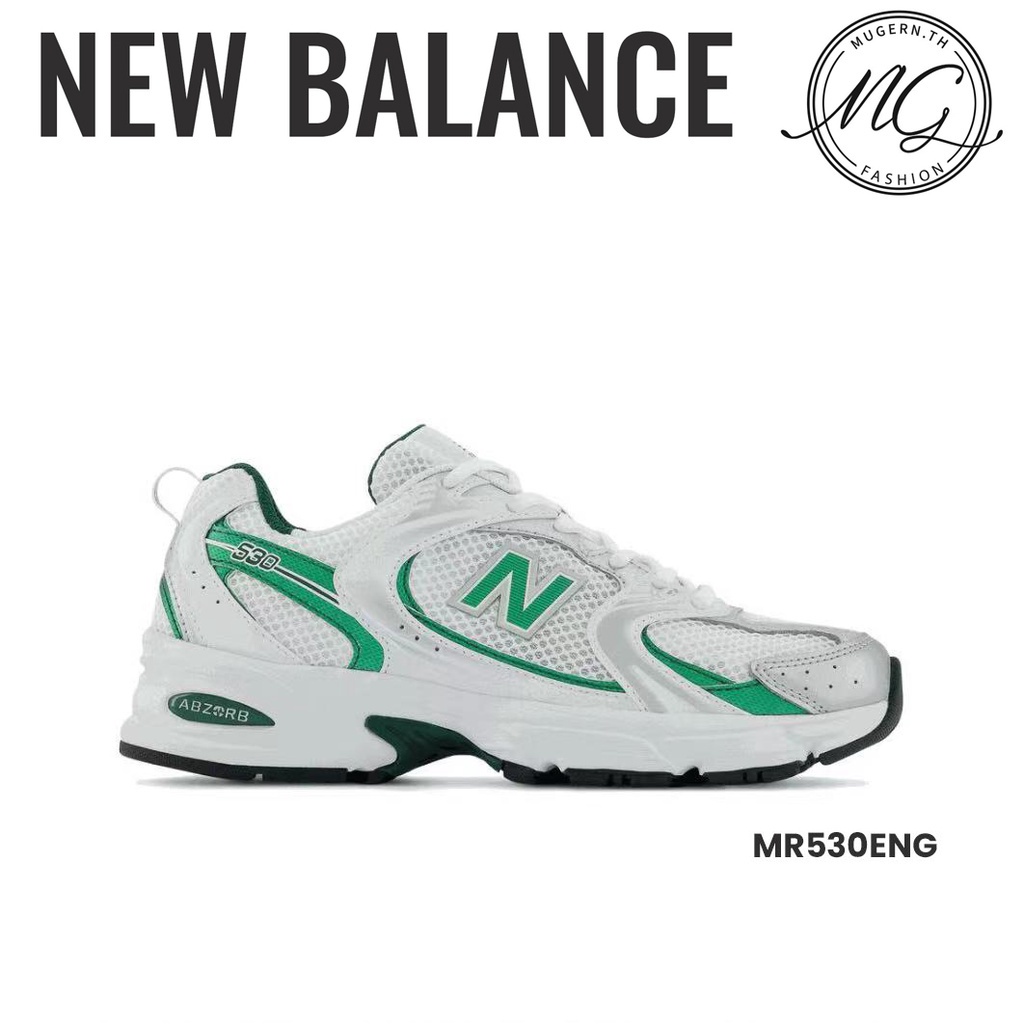 -100%แท้-NEW BALANCE 530 MR530AD-MR530KOB-MR530ENG -MR530UNI-MR530SC  NB530 สีขาว - เขียว
