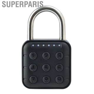 Superparis 6 Digit Password Lock   Powered High Security Electronic Padlock for House Dormitory Office Door