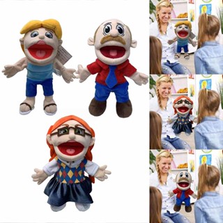 Jeffy Puppet Soft Plush Toy Hand Puppet Prank Puppet with Working Mouth