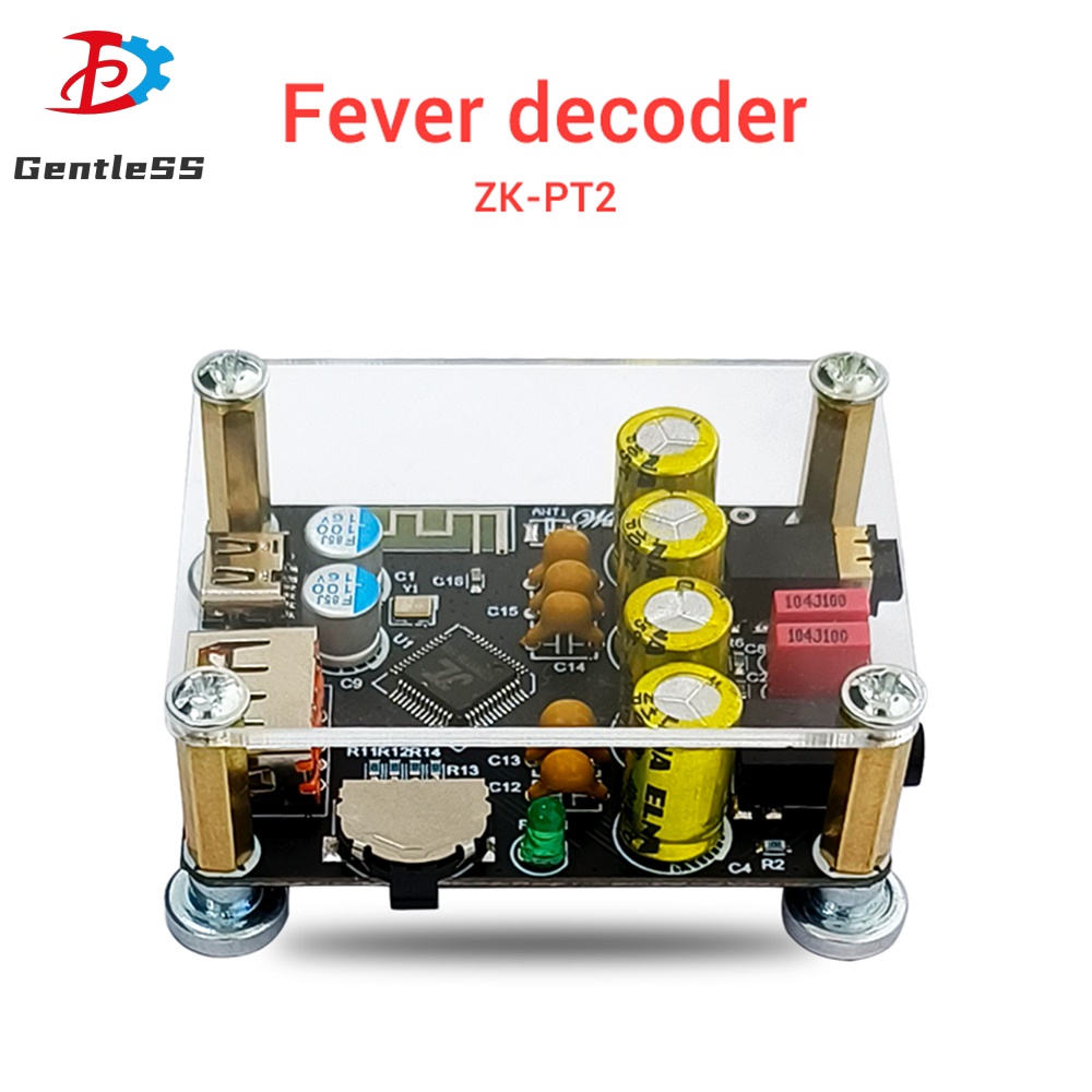 ZK-PT2 Lossless Audiophile HIFI 5.1 BT U Disk ถอดรหัสบอร์ดเครื่องเล่นเครื่องรับสัญญาณเสียงเครื่องขยา