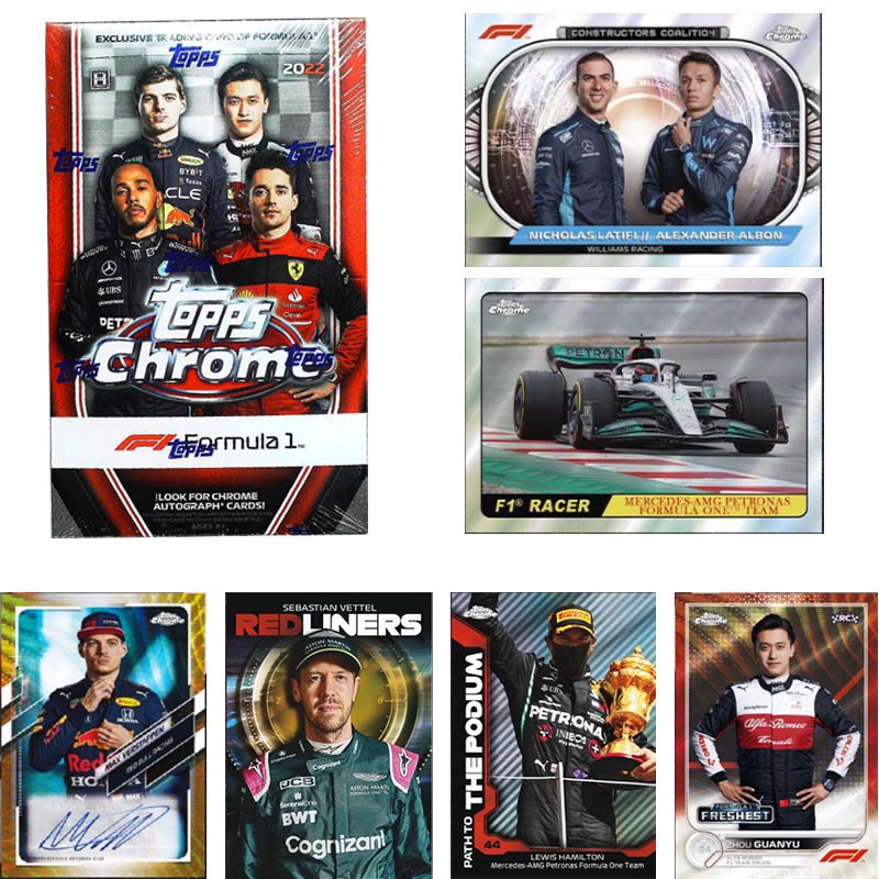 New 2022 Topps Chrome Lite Turboattax F1 Formula Racing Ballsuperstar Cards Max Verstappen Fans Birt