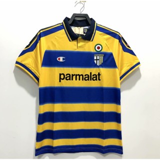 เสื้อกีฬาแขนสั้น ลายทีมชาติฟุตบอล Parma 99-00 คุณภาพสูง สไตล์วินเทจ