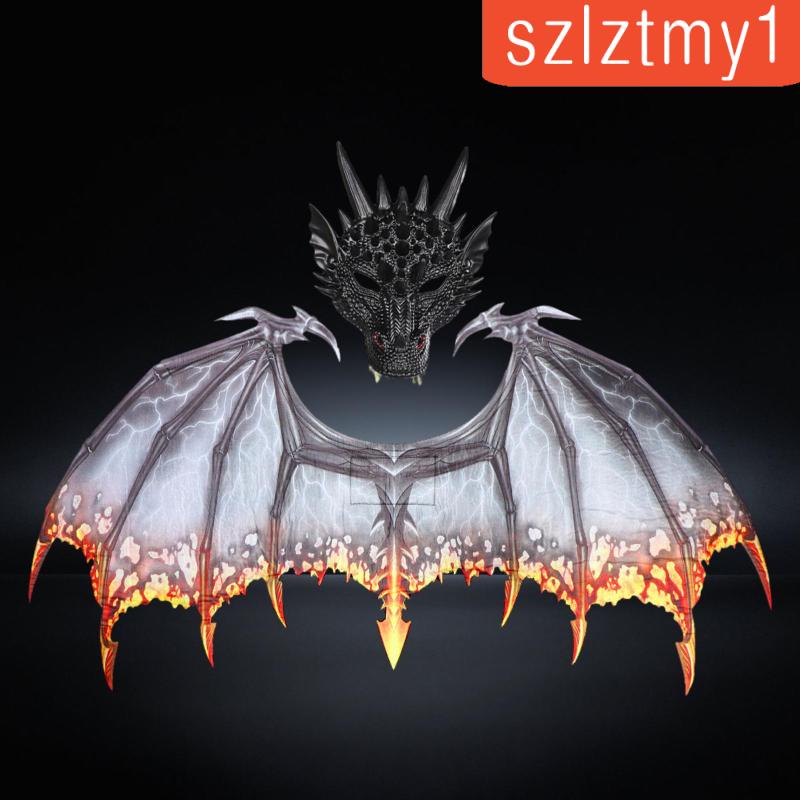 [szlztmy1] ชุดเครื่องแต่งกาย รูปมังกรอีสเตอร์ และปีกไดโนเสาร์ สําหรับผู้ใหญ่