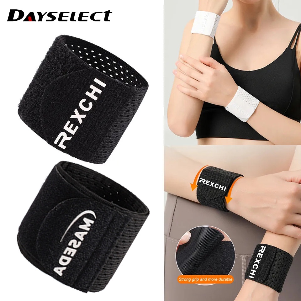 Dayselect สายรัดข้อมือ แบบยืดหยุ่น บรรเทาอาการปวดข้อมือ บรรเทาอาการปวด สําหรับยกน้ําหนัก เอ็นอักเสบ 1 ชิ้น