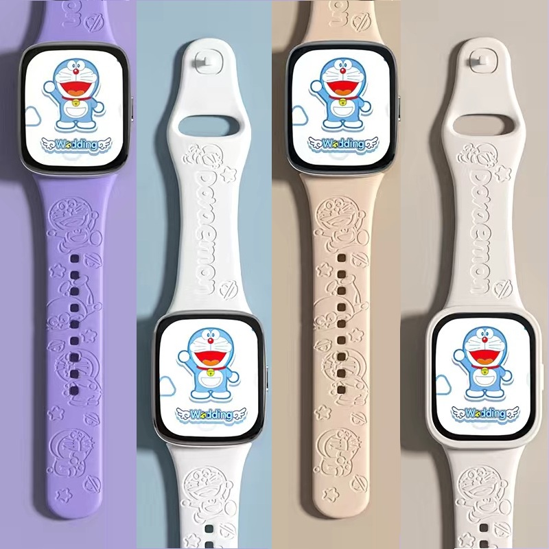 Doraemon สายซิลิโคนนุ่มๆ เข้ากันได้ Xiaomi Redmi Watch 3 Active/Redmi Watch 3 Lite