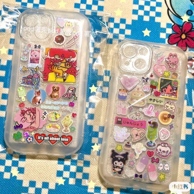 เคสโทรศัพท์มือถือ ซิลิโคนนิ่ม ใส กันกระแทก ลายสติกเกอร์ธาตุดาว สําหรับ iPhone 14pro 13promax 12 11pro xr xsmax 7 8plus Z72K