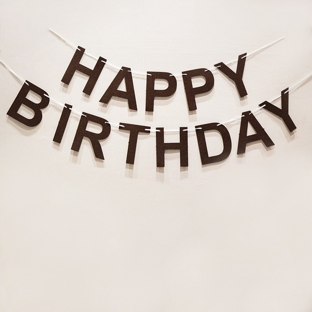 สติกเกอร์แบนเนอร์ ผ้าสักหลาด ลาย Happy Birthday ตัวเลข สําหรับตกแต่งปาร์ตี้วันเกิดเด็ก ห้องนั่งเล่น ราคา ถูกที่สุด ดีลบีเคเค แกลเลอรีภาพที่ 9