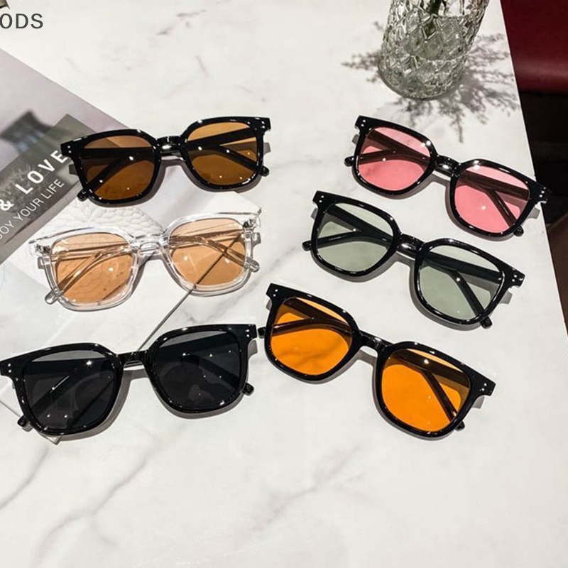 Ods ใหม่ แว่นตากันแดด กรอบสี่เหลี่ยม สีดํา คลาสสิก ป้องกันรังสียูวี สไตล์เรโทร สําหรับผู้ชาย ผู้หญิง OD
