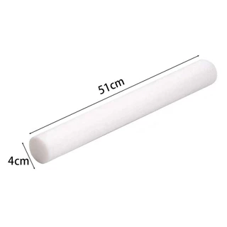 WILLUCK 1 ชิ้นโฟมแถบ, DIY ฟองน้ําทรงกระบอก Stick, สีขาว 51*4 ซม.งานแต่งงาน Party Props การจัดดอกไม้ฐานแถบผ้าฝ้ายแพคเกจดอกไม้