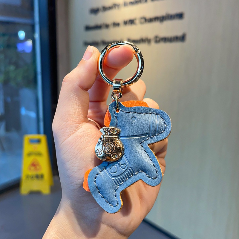 พวงกุญแจ หนัง Pu ขนาดเล็ก สวยหรู เหมาะกับของขวัญ สําหรับกระเป๋านักเรียน - รูปที่ 4