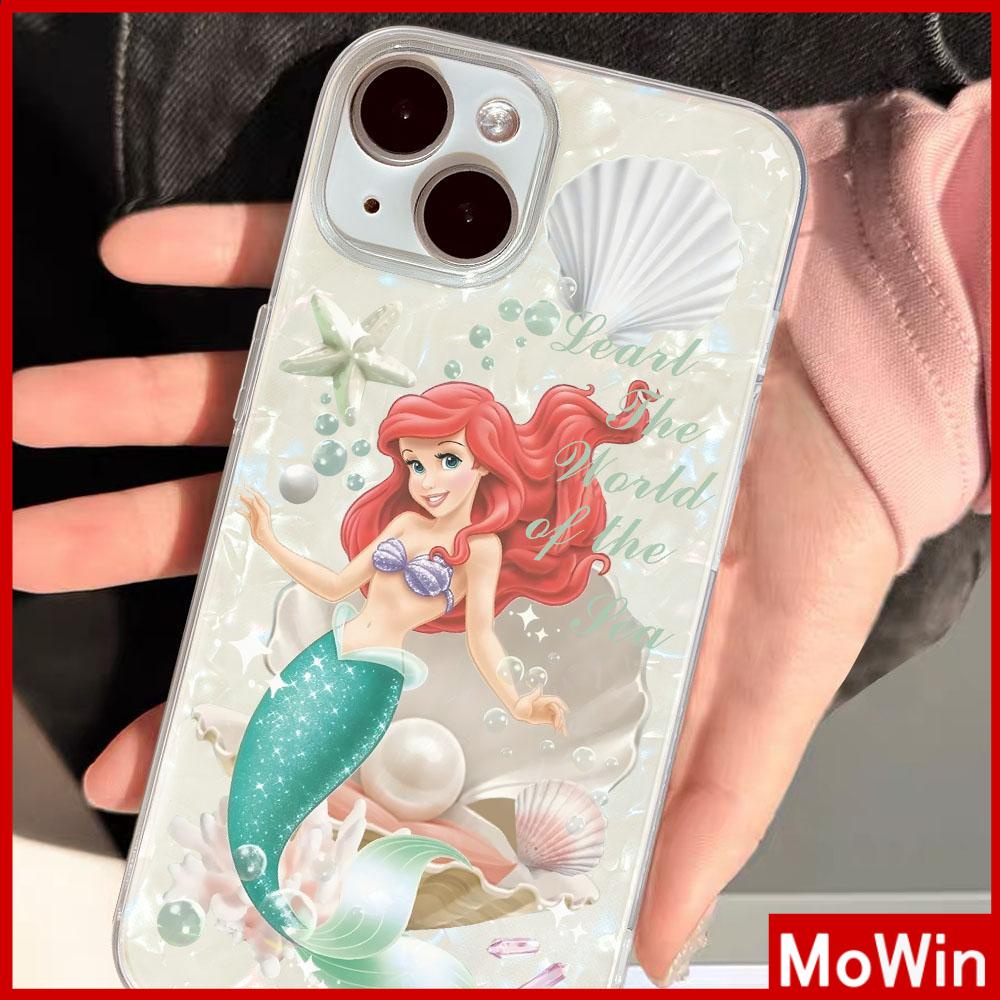 Mowin - เข้ากันได้สำหรับ 15 เคสไอโฟน11 เคส iphone 11 กรณี CLEAR กรณีเปลือกรูปแบบกระดาษแข็ง TPU กันกระแทกนุ่มกรณีเจ้าหญิงผมสีแดงสวยเข้ากันได้กับ 14 PRO MAX 13 12 XR XS 8 PLUS