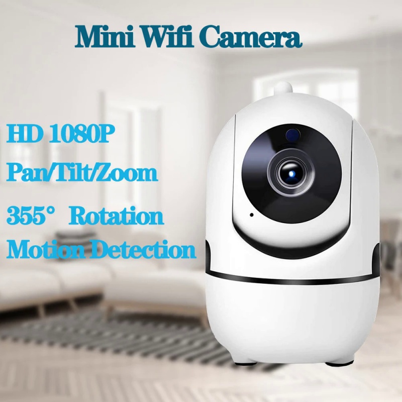 กล้องรักษาความปลอดภัย 1080P Ycc365plus Wifi 360 PTZ IP มองเห็นที่มืด สําหรับบ้าน และเด็ก
