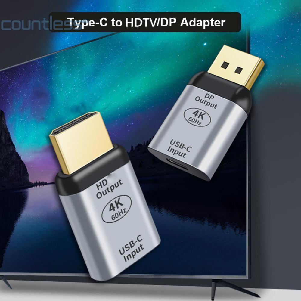 อะแดปเตอร์สายเคเบิล 4K USB C เป็น DP HDMI Type C เป็น HDMI Thunderbolt 3 สําหรับ MacBook Pro Samsung S20 4K UHD USB-C [countless.th]