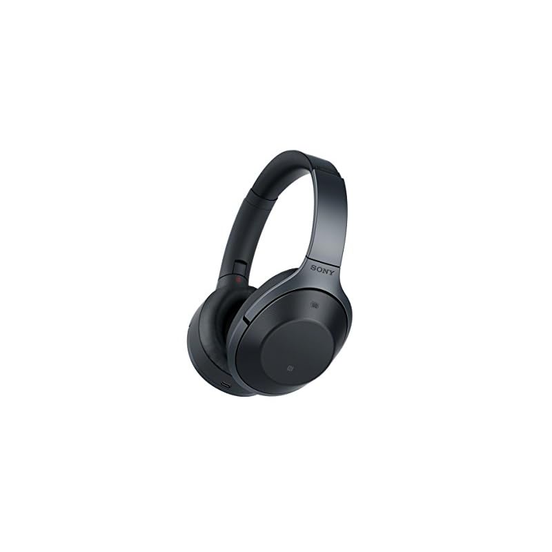 Sony หูฟังไร้สาย ตัดเสียงรบกวน Mdr-1000X บลูทูธ Hi-Resolution พร้อมไมโครโฟน สีดํา Mdr-1000X B
