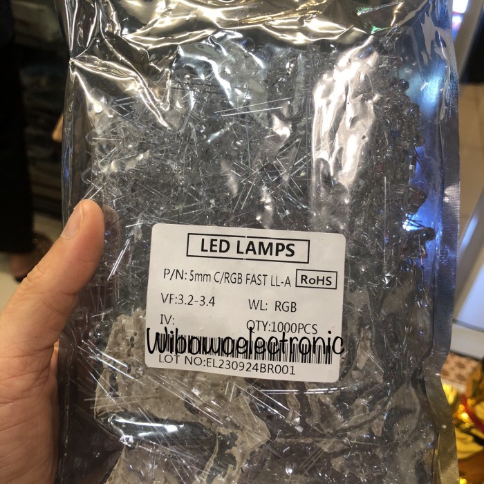 LED 3 สี 5MM RGB led 5mm 3 สี JI27