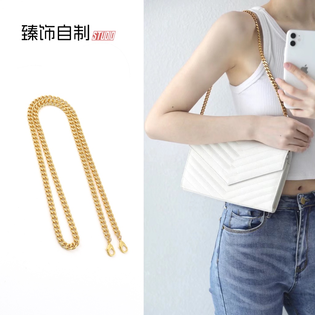 สายโซ่โลหะคล้องไหล่ แบบเปลี่ยน สําหรับ ysl Saint Laurent woc