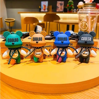 OKK Life Stop(A0806)*พร้อมส่งในไทย*พวงกุญแจ การ์ตูนหมี Coolso สุดเท่ สําหรับห้อยกระเป๋า/ห้อยกุญแจ สินค้าพร้อมส่งจากไทย
