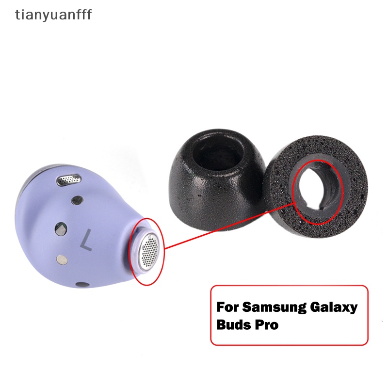Tianyuanfff จุกหูฟังเมมโมรี่โฟมไร้สาย สําหรับ Samsung Galaxy Buds Pro 3 คู่