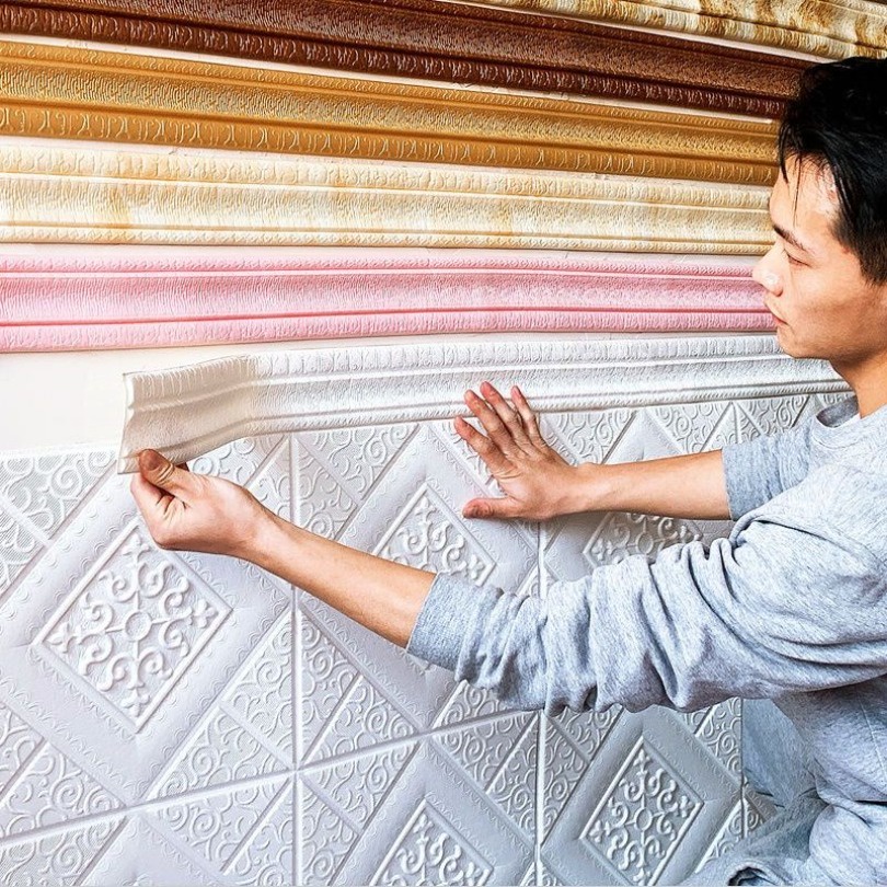 สติกเกอร์โฟม 3D มีกาวในตัว กันน้ํา เป็นมิตรกับสิ่งแวดล้อม สําหรับติดตกแต่งผนังบ้าน ห้องนอน ห้องนั่งเล่น
