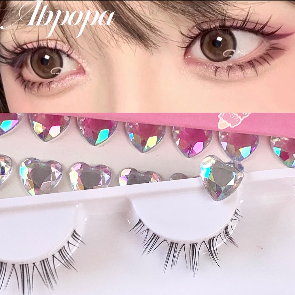 Abpopa ขนตาปลอมธรรมชาติ สวมใส่สบาย สําหรับนักเรียน