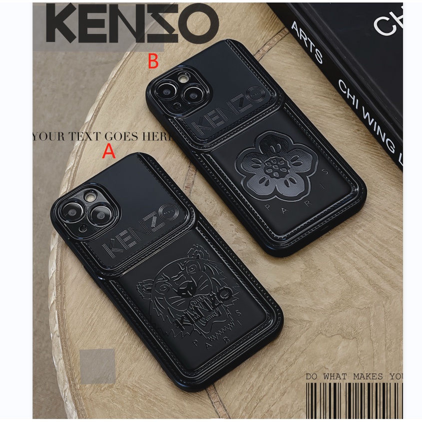 พร้อมส่ง เคสโทรศัพท์มือถือ tpu ลาย Kenzo Black Series สําหรับ iphone 15 13 12 14promax 13 13pro 13promax 12 11 promax