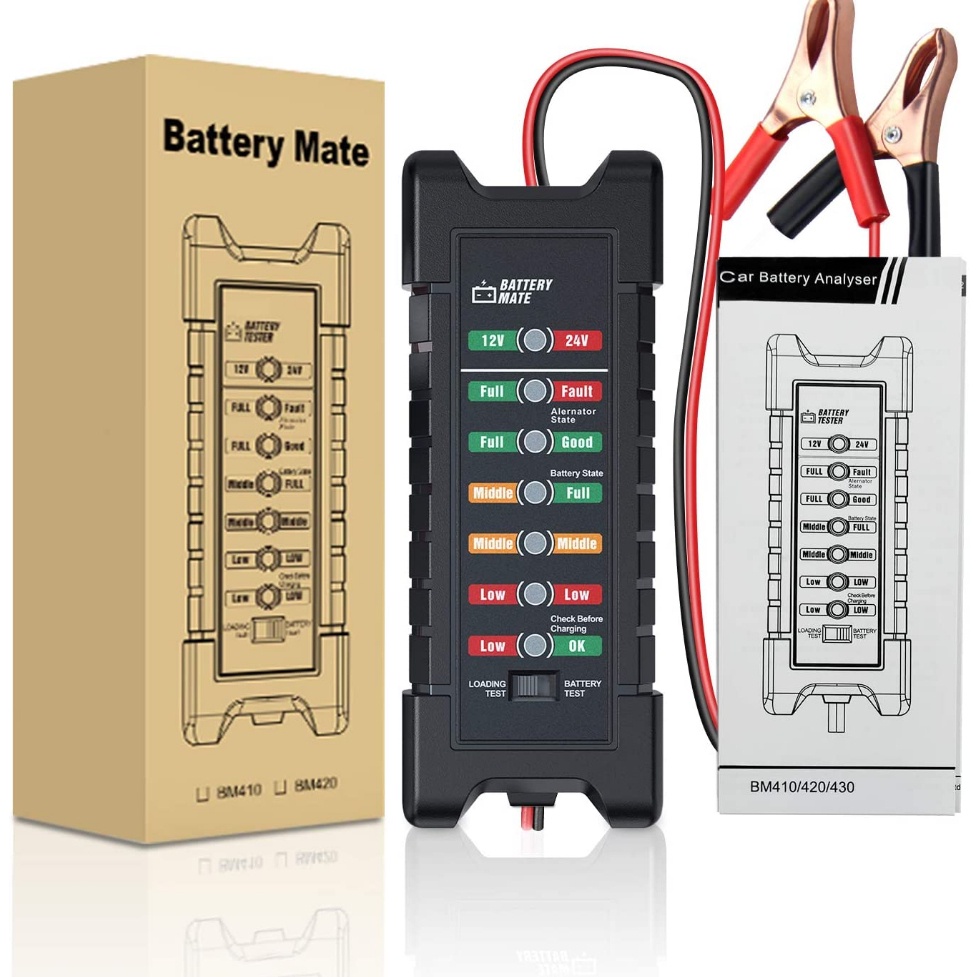 ANCEL BM310 & BM410 12V/24V Car Battery Tester Digital Car Battery Analyzer Battery Health Analyzer 