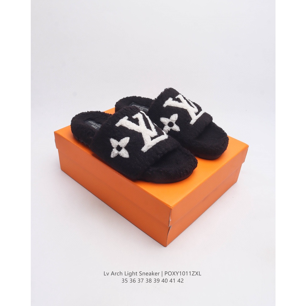 【3-day delivery】 Louis Vuitton Paseo Comfort Stylish women's cotton slippers 1ABWDN Warranty 5 years