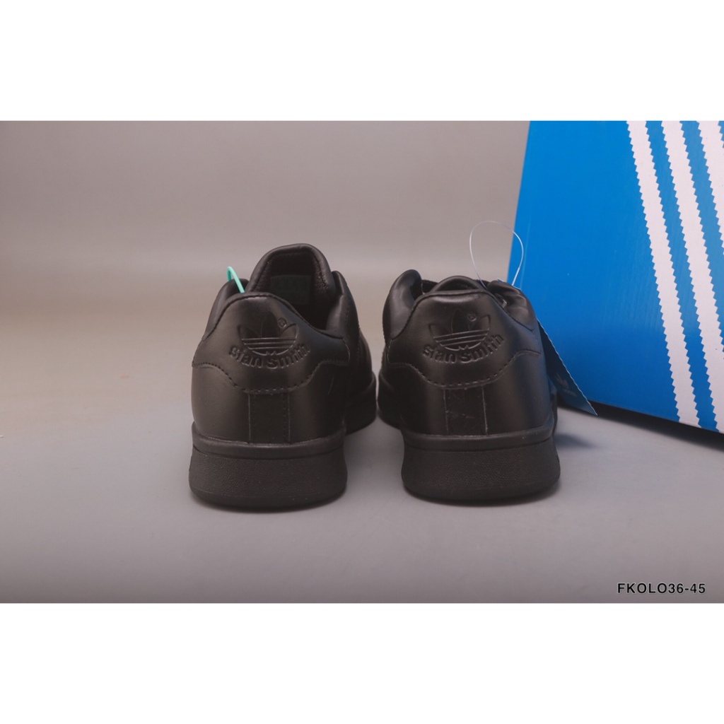 light Adidas Adifom Stan Smith White Grey Black EU36-46 แฟชั่นวินเทจต่ำด้านบนลื่นกีฬาลำลองรองเท้าวิ