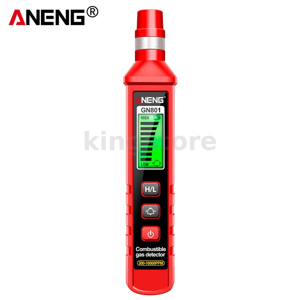 Aneng GN801 เครื่องตรวจจับก๊าซ ระยะ 300-10,000 ppm ตอบสนองรวดเร็ว ระบบแจ้งเตือนความปลอดภัยที่ดีที่สุด