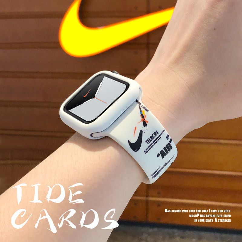 สายนาฬิกาข้อมือแบรนด์แฟชั่นมีสไตล์เหมาะสำหรับ iwatch5/6/7/8 Apple Watch สาย4/3 applewatch 42mm