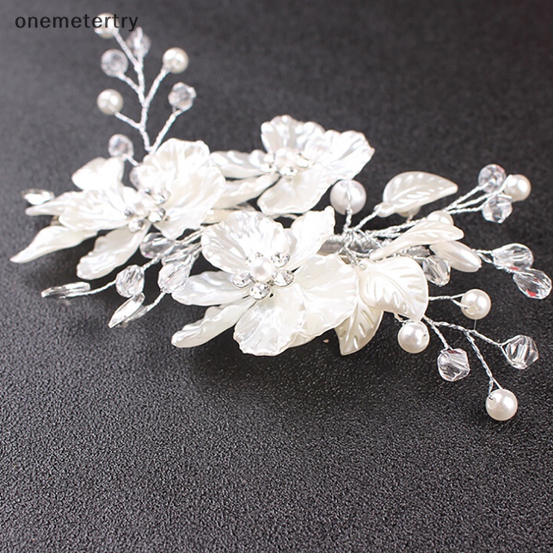 Onem กิ๊บติดผม ประดับมุก คริสตัล ดอกไม้ สําหรับเจ้าสาว งานแต่งงาน