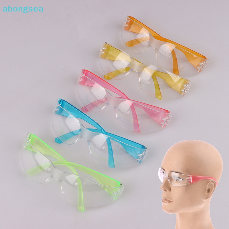 Abongsea แว่นตากันลม ป้องกันฝุ่น ป้องกันหมอก กันลม สีโปร่งใส สําหรับขี่จักรยาน ปีนเขา เดินป่า เด็ก