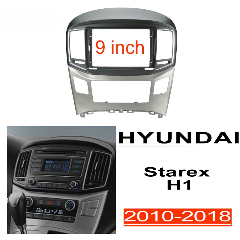Lt Honxun player fascia 2din ชุดกรอบวิทยุสเตอริโอ 9 นิ้ว อุปกรณ์เสริม สําหรับ HYUNDAI Grand Starex H1 2010-2018