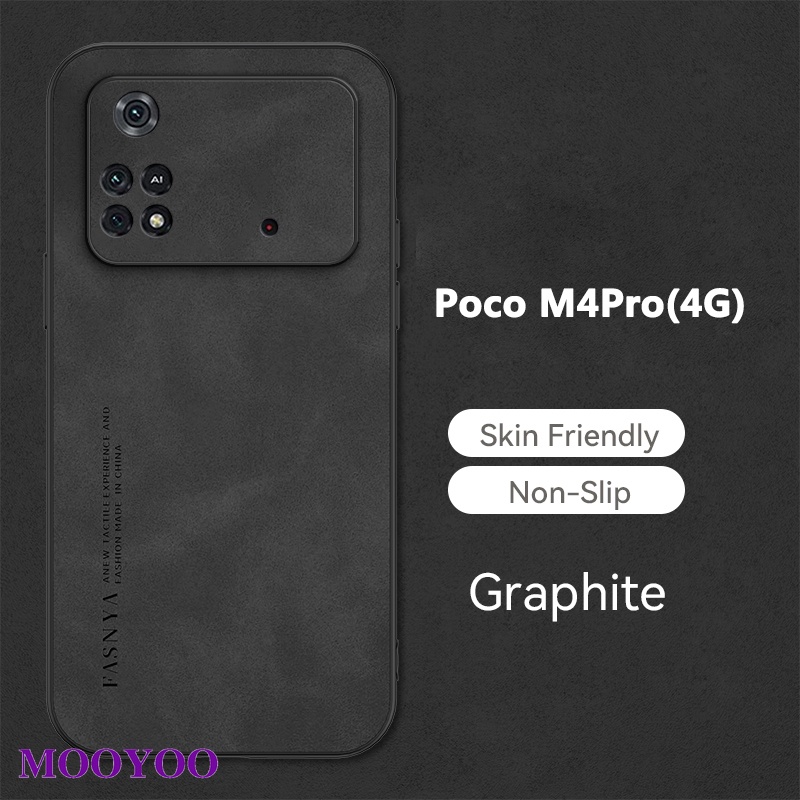กรณี Xiaomi POCO M4Pro (4G) เคสโทรศัพท์นุ่มป้องกันกล้องแกะ Bark ฝาครอบปลอกหนังสําหรับ Xiomi POCO M4 