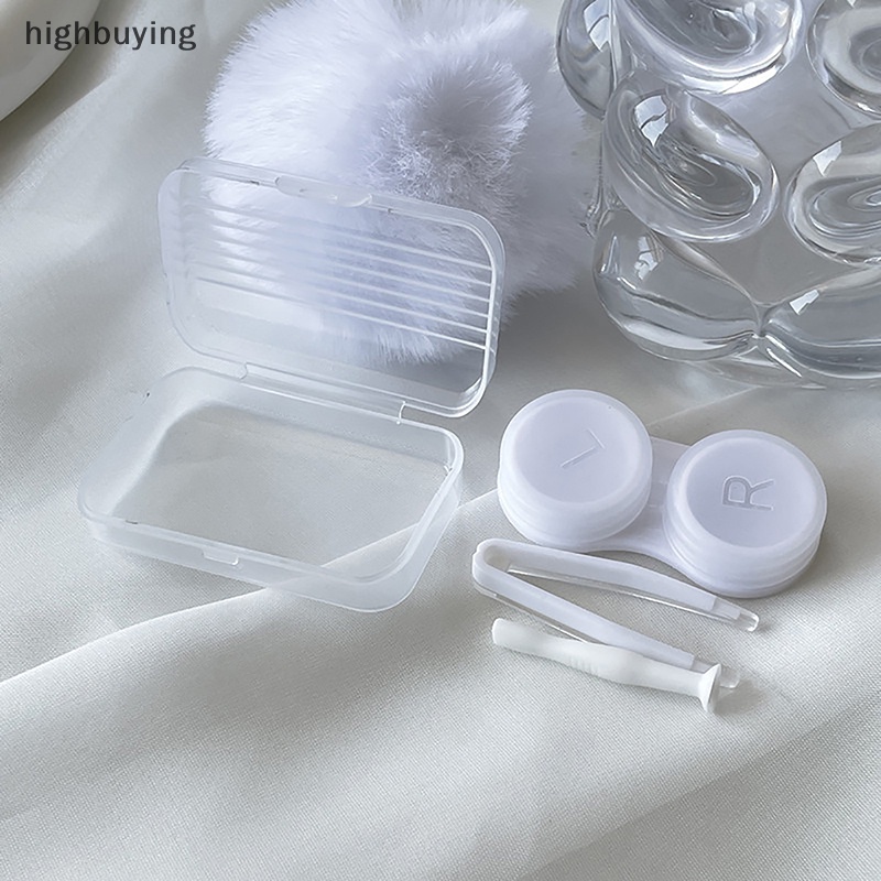 [highbuying] กล่องคอนแทคเลนส์ แบบใส ป้องกันการรั่วไหล ขนาดพกพา สําหรับเดินทาง พร้อมส่ง - รูปที่ 3