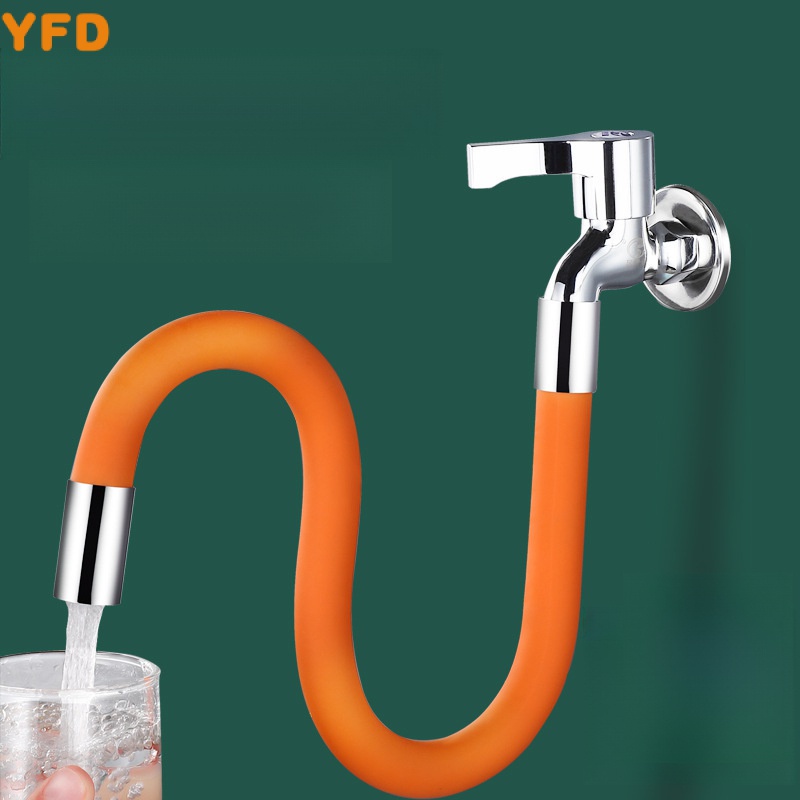YFD Faucet Extender ห้องน้ําระเบียงห้องน้ําก๊อกน้ํา Extender Splash-proof Faucet ปาก Handy Tool Univ