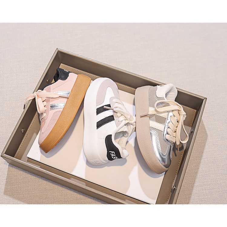 รองเท้าผ้าใบลําลอง แบบนิ่ม แบบผูกเชือก เข้ากับทุกการแต่งกาย แฟชั่นฤดูใบไม้ผลิ และฤดูใบไม้ร่วง สําหรับเด็กผู้หญิง และเด็กผู้ชาย 2023 - รูปที่ 6