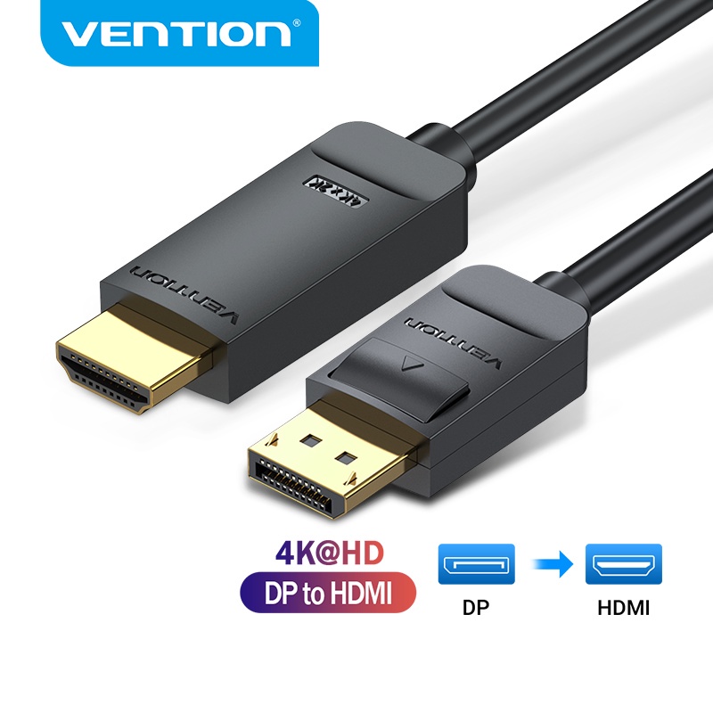 สายเคเบิ้ล Vention DP เป็น HDMI สําหรับ PC แล็ปท็อป HDTV