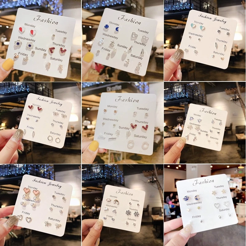COD-ในไทย💖S925ต่างหูสตั๊ด รูปผีเสื้อ มุก ดอกไม้ สไตล์เกาหลี แฟชั่นสําหรับผู้หญิง สแตนเลส ไม่ทําให้แพ้ง่าย-Krismile