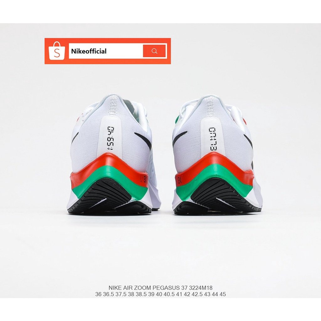 ,【4 Color】100% Original NIKE Zoom Pegasus 37 Turbo 2 Sport Running Shoes For Men &amp; Women CJ2R แฟชั่