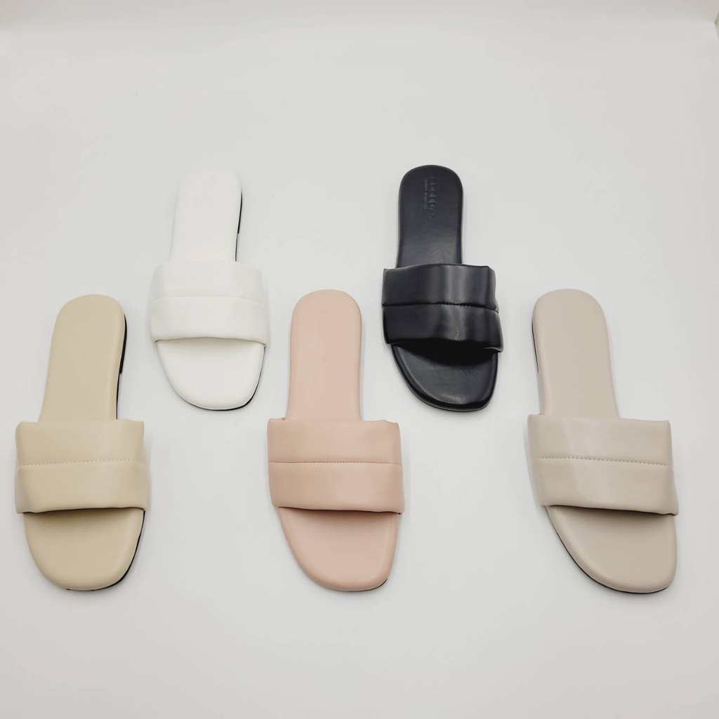 รองเท้าแตะแบบสวม สไตล์มินิมอล พื้นนิ่ม (36-44) (แนะนำเพิ่ม 1 ไซส์) รุ่น M3205