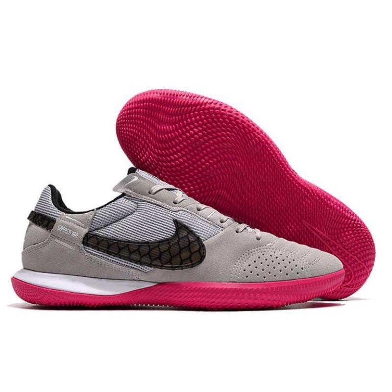 ♞,♘,♙รองเท้าฟุตซอล Nike Street Gato Grey Pink MAN