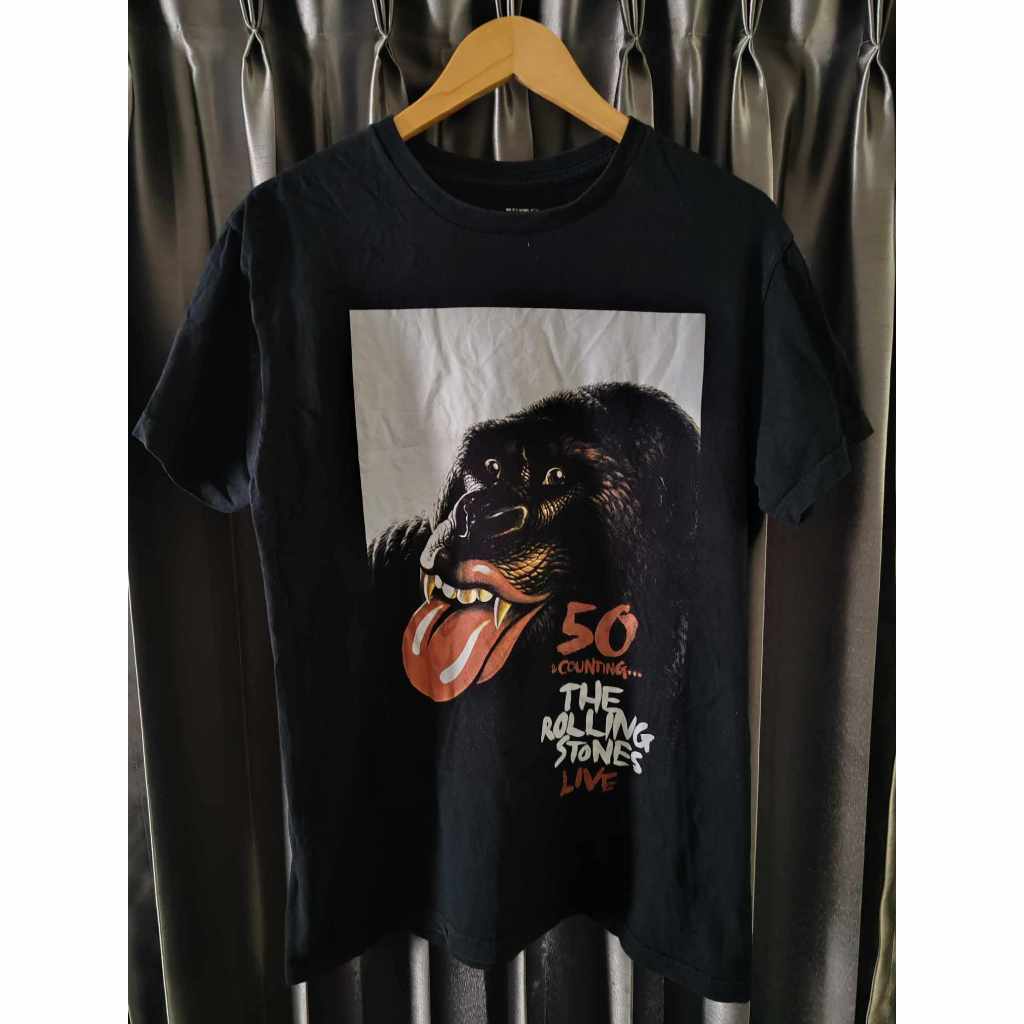 สวยมาก a เสื้อยืดมือสอง มีลาย - The Rolling Stones Gorilla  - (second hand t-shirts)