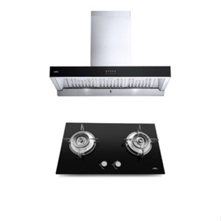 GlobalHouse MEX ชุดเซ็ทเครื่องดูดควัน + เตาแก๊ส  K632BFX90+ …