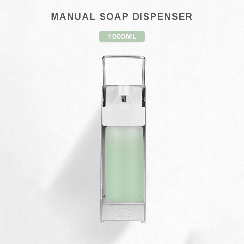 1000ml Manual Soap Dispenser Wall-Mounted Hand Washing Disinfectant Dispenser
