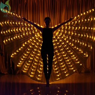 【จัดส่งจากกรุงเทพฯ】ปีกผีเสื้อ มีไฟ LED เรืองแสง หลากสี สําหรับเต้นรํา