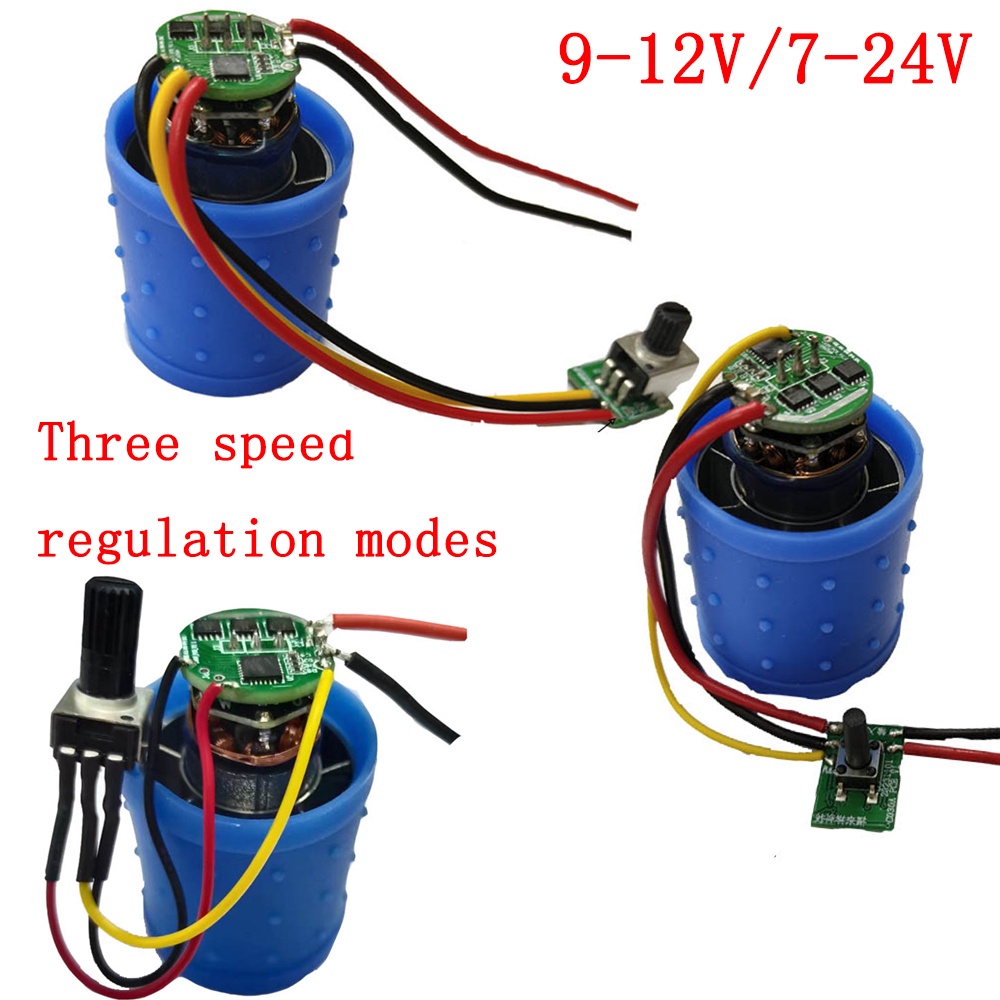 มอเตอร์พัดลมเทอร์โบ DC9-12V/7-24V Brushless 100000Rpm มอเตอร์ใบพัดอลูมิเนียมอัลลอยด์ ความเร็วสูง พร้อมตัวควบคุมความเร็ว
