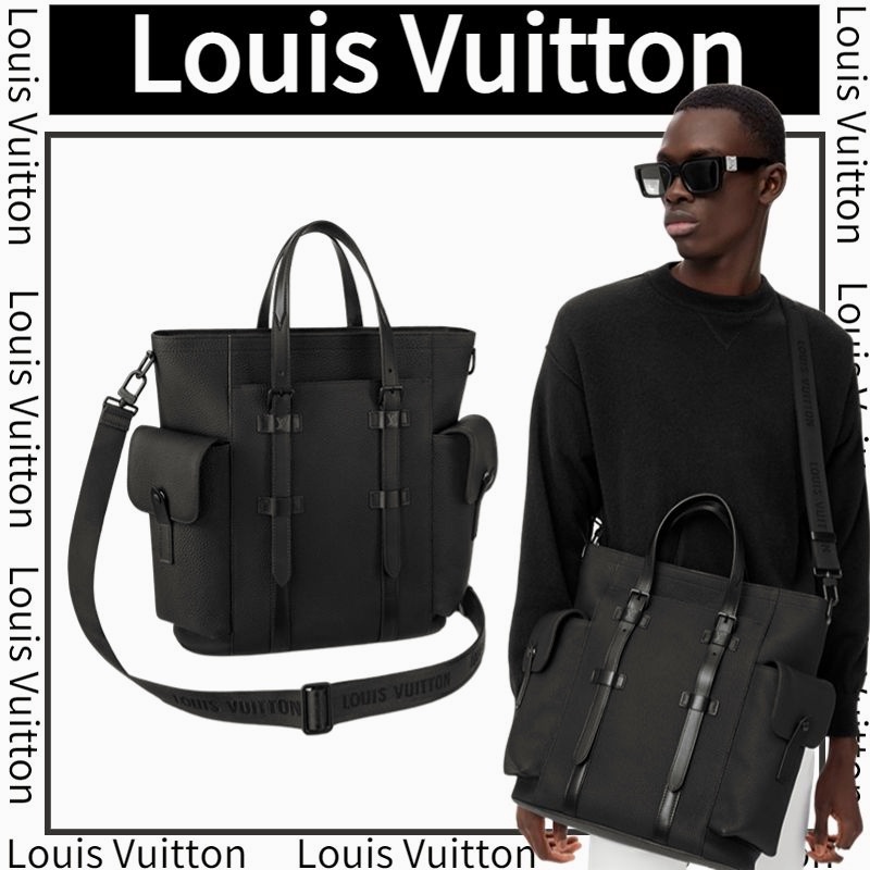 หลุยส์วิตตอง  Louis Vuitton CHRISTOPHER TOTE กระเป๋าถือ/กระเป๋าผู้หญิง/กระเป๋าสะพายไหล่/ใหม่ล่าสุด/ยุโร