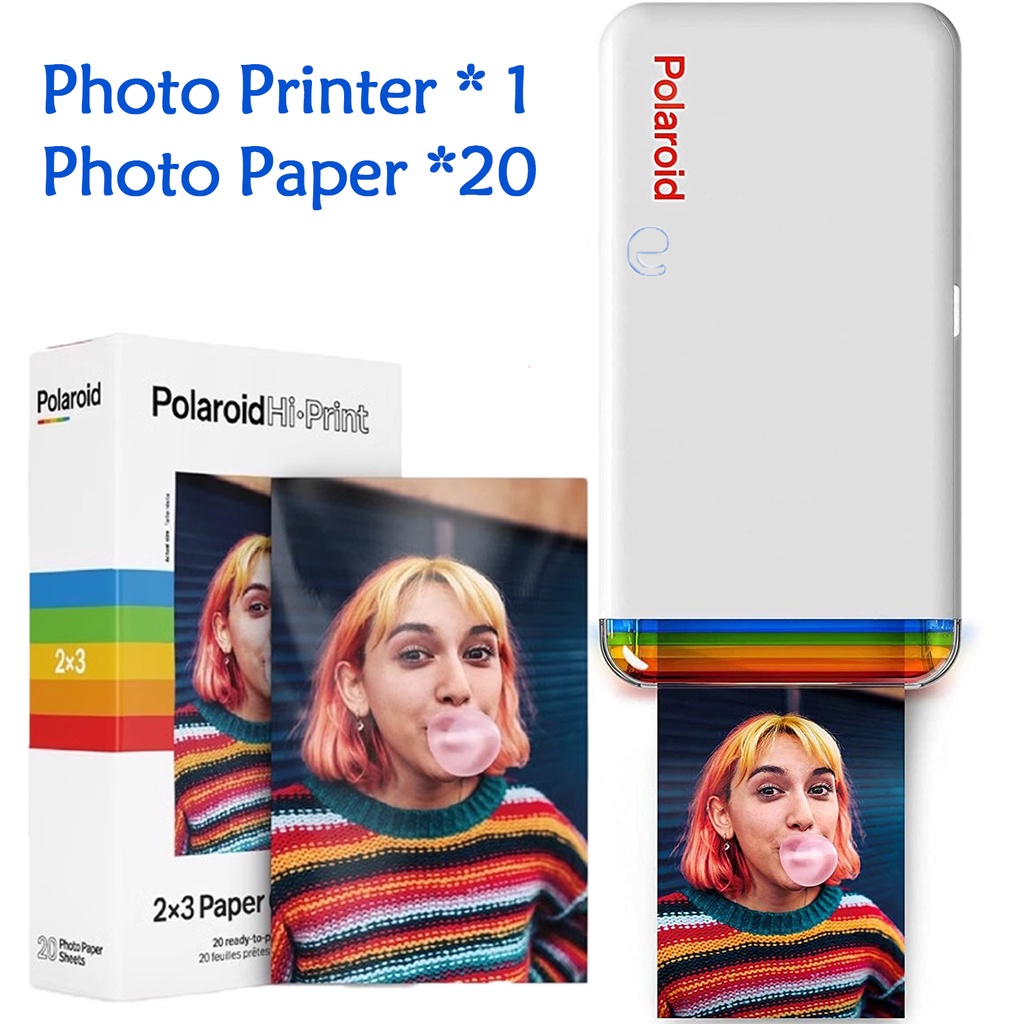 เครื่องพิมพ์โพลารอยด์ Hi Print 2x3 ไร้สาย บลูทูธ แบบพกพา สําหรับโทรศัพท์มือถือ